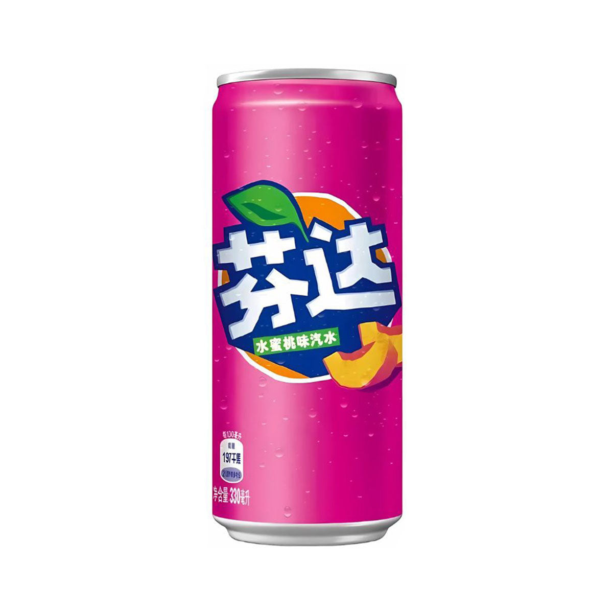 Coca-Cola Fanta Can: Peach (330 ml) Case of 12