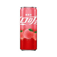 Coca-Cola Coke Can: Peach (330 ml) Case of 24