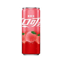 Coca-Cola Coke Can: Peach (330 ml) Case of 24