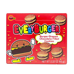 Bourbon Burger-Shaped Cookies: Chocolate Case of 80