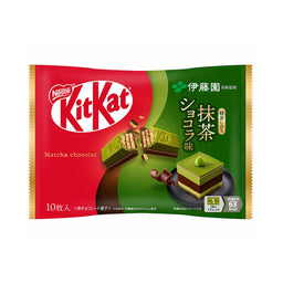 Nestle Kit Kat: Matcha Chocolate (10 pcs) Case of 24